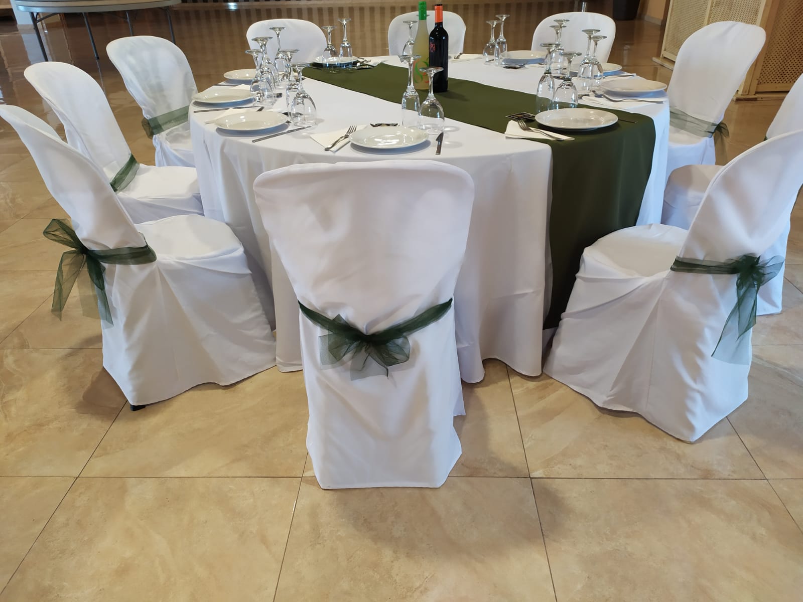 Jerez Catering decoración de mesa redonda