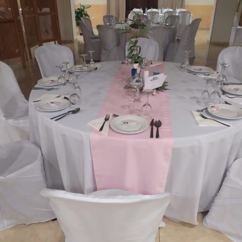 Jerez Catering mesa rosa